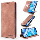 For Xiaomi Redmi Note 9S / Note 9 Pro TAOKKIM Retro Matte PU Horizontal Flip Leather Case with Holder & Card Slots(Brown) - 1