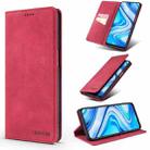 For Xiaomi Redmi Note 9S / Note 9 Pro TAOKKIM Retro Matte PU Horizontal Flip Leather Case with Holder & Card Slots(Red) - 1