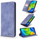 For Xiaomi Redmi Note 9 / 10X TAOKKIM Retro Matte PU Horizontal Flip Leather Case with Holder & Card Slots(Blue) - 1