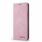 For iPhone 12 Pro Max TAOKKIM Retro Matte PU Horizontal Flip Leather Case with Holder & Card Slots(Pink) - 2