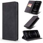 For iPhone 11 Pro TAOKKIM Retro Matte PU Horizontal Flip Leather Case with Holder & Card Slots (Black) - 1