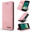 TAOKKIM Retro Matte PU Horizontal Flip Leather Case with Holder & Card Slots For iPhone 7 / 8 / SE 2020(Pink) - 1