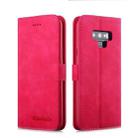 For Galaxy Note 9 Diaobaolee Pure Fresh Texture Horizontal Flip Leather Case, with Holder & Card Slot & Wallet & Photo Frame(Red) - 1