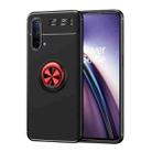 For OnePlus Nord CE 5G Metal Ring Holder 360 Degree Rotating TPU Case(Black Red) - 1
