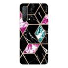 For OnePlus Nord CE 5G Abstract Marble Pattern TPU Protective Case(Purple Black) - 1