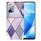 For OnePlus Nord N200 5G Abstract Marble Pattern TPU Protective Case(Glitter Purple) - 1