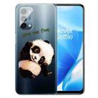 For OnePlus Nord N200 5G Colored Drawing Pattern High Transparent TPU Protective Case(Tilted Head Panda) - 1