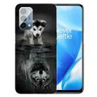For OnePlus Nord N200 5G Colored Drawing Pattern High Transparent TPU Protective Case(Reflected Wolf) - 1