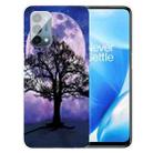 For OnePlus Nord N200 5G Colored Drawing Pattern High Transparent TPU Protective Case(Moon Tree) - 1