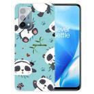 For OnePlus Nord N200 5G Colored Drawing Pattern High Transparent TPU Protective Case(Smiling Panda) - 1