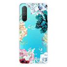 For OnePlus Nord CE 5G Painted Pattern High Transparent TPU Protective Case(Gem Flower) - 1