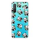 For OnePlus Nord CE 5G Painted Pattern High Transparent TPU Protective Case(Panda) - 1