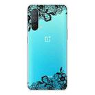For OnePlus Nord CE 5G Painted Pattern High Transparent TPU Protective Case(Lace Flower) - 1
