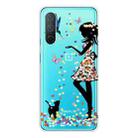 For OnePlus Nord CE 5G Painted Pattern High Transparent TPU Protective Case(Girl) - 1