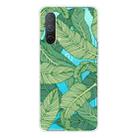 For OnePlus Nord CE 5G Painted Pattern High Transparent TPU Protective Case(Banana Leaf) - 1