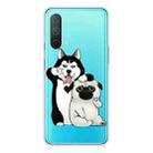 For OnePlus Nord CE 5G Painted Pattern High Transparent TPU Protective Case(Selfie Dog) - 1