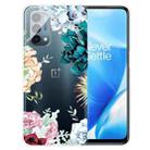 For OnePlus Nord N200 5G Painted Pattern High Transparent TPU Protective Case(Gem Flower) - 1