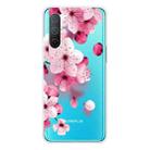 For OnePlus Nord CE 5G Colored Drawing Clear TPU Protective Case(Cherry Blossoms) - 1