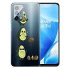 For OnePlus Nord N200 5G Colored Drawing Clear TPU Protective Case(Avocado) - 1