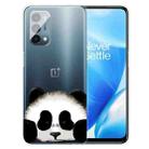 For OnePlus Nord N200 5G Colored Drawing Clear TPU Protective Case(Hug Face Bear) - 1