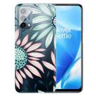 For OnePlus Nord N200 5G Colored Drawing Clear TPU Protective Case(Pink Green Flower) - 1