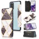 For Samsung Galaxy S20+ Bronzing Plating PU + TPU Horizontal Flip Leather Case with Holder & Card Slot(Black) - 1