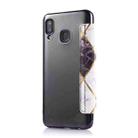 For Samsung Galaxy A20 / A30 Bronzing Plating PU + TPU Horizontal Flip Leather Case with Holder & Card Slot(Black) - 3