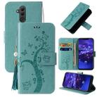 For Huawei Mate 20 lite Embossed Lucky Tree Horizontal Flip Leather Case with Holder & Card Slot & Wallet & Lanyard(Green) - 1