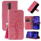 For Huawei Mate 20 lite Embossed Lucky Tree Horizontal Flip Leather Case with Holder & Card Slot & Wallet & Lanyard(Pink) - 1