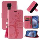 For Huawei Mate 30 Lite Embossed Lucky Tree Horizontal Flip Leather Case with Holder & Card Slot & Wallet & Lanyard(Pink) - 1