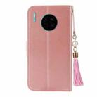 For Huawei Mate 30 Pro Embossed Lucky Tree Horizontal Flip Leather Case with Holder & Card Slot & Wallet & Lanyard(Rose Gold) - 3