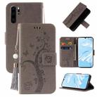 For Huawei P30 Pro Embossed Lucky Tree Horizontal Flip Leather Case with Holder & Card Slot & Wallet & Lanyard(Grey) - 1
