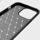 For iPhone 13 Pro Max Brushed Texture Carbon Fiber TPU Case (Black) - 6