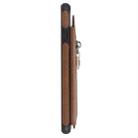For iPhone 6 Solid Color Double Buckle Zipper Shockproof Protective Case(Brown) - 6