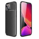 For iPhone 13 mini Carbon Fiber Texture Shockproof TPU Case (Black) - 1