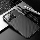 For iPhone 13 Pro Max Carbon Fiber Texture Shockproof TPU Case (Black) - 2
