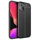 For iPhone 13 mini Litchi Texture TPU Shockproof Case (Black) - 1