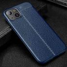 For iPhone 13 mini Litchi Texture TPU Shockproof Case (Blue) - 2