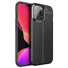 For iPhone 13 Pro Litchi Texture TPU Shockproof Case (Black) - 1