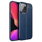 For iPhone 13 Pro Litchi Texture TPU Shockproof Case (Blue) - 1