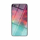 Starry Sky Painted Tempered Glass TPU Shockproof Protective Case For iPhone 6s / 6(Colorful Starry Sky) - 1