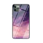 Starry Sky Painted Tempered Glass TPU Shockproof Protective Case For iPhone 11 Pro Max(Fantasy Starry Sky) - 1