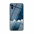 Starry Sky Painted Tempered Glass TPU Shockproof Protective Case For iPhone XS / X(Star Chess Rob) - 1