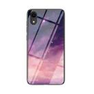 Starry Sky Painted Tempered Glass TPU Shockproof Protective Case For iPhone XR(Fantasy Starry Sky) - 1