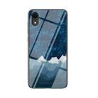 Starry Sky Painted Tempered Glass TPU Shockproof Protective Case For iPhone XR(Star Chess Rob) - 1