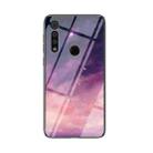 For Motorola Moto G8 Play Starry Sky Painted Tempered Glass TPU Shockproof Protective Case(Fantasy Starry Sky) - 1