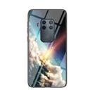 For Motorola One Zoom Starry Sky Painted Tempered Glass TPU Shockproof Protective Case(Bright Starry Sky) - 1