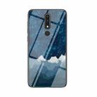 For Nokia 3.1 Plus Starry Sky Painted Tempered Glass TPU Shockproof Protective Case(Star Chess Rob) - 1