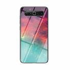 For Meizu 17 Starry Sky Painted Tempered Glass TPU Shockproof Protective Case(Colorful Starry Sky) - 1