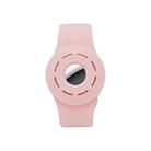 Anti-scratch Shockproof Silicone Bracelet Strap Protective Cover Case For AirTag(Pink) - 1